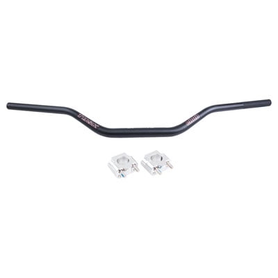 Tusk Universal Big Bar Clamp and Bar Kit Tusk Chub Big Bar CR High Bend Black for Yamaha TW200 1990-2018
