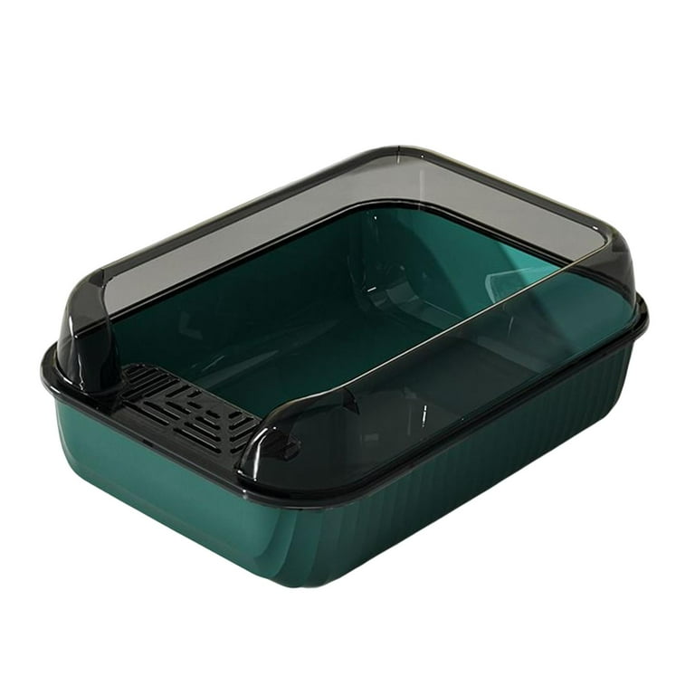 Caja De Arena Para Gatos Bandeja De Arena Para Gatos Alta Y Resistente De Lados Altos