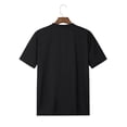 thumbnail image 2 of Summer New Style Japanese Print Large Size Men'S Short Sleeve Men'S Fashion Top - Geometric Pattern, Round Neck, Polyester Blend, Suitable for Adults, Casual Style, Perfect for Summer Tee For Adult,, 2 of 6
