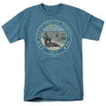 thumbnail image 1 of Parks And Rec Distressed Pawnee Seal Adult 18/1 T-Shirt Slate, 1 of 1