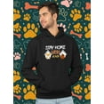 thumbnail image 2 of Stay Home Corgi And Coffee Hoodie Men -Image by Shutterstock, Male 4X-Large, 2 of 4