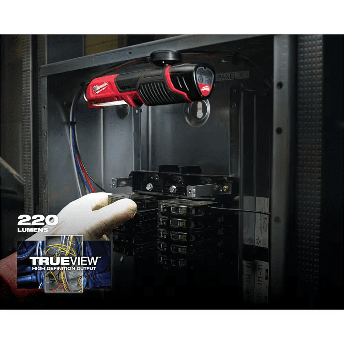 milwaukee 12 volt flashlight lens 2351-20 M12 LED Stick Light Bare Tool the Milwaukee cordless LED spotlight has a low Milwaukee M12 LED Work Light