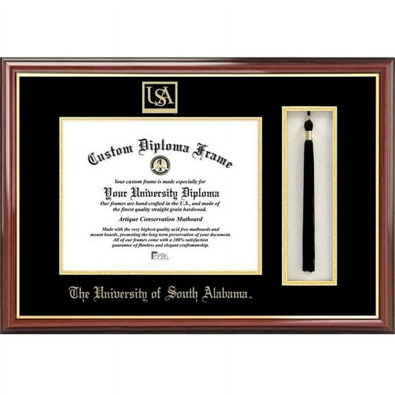 University of South Alabama 8.5" x 11" Tassel Box and Diploma Frame