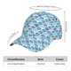 thumbnail image 2 of Fotbe Blue Fish Scale Texture Gorro Clásico de Béisbol, Gorra Ajustable con Broche Snapback, Gorro de Exterior de Algodón Suave, 2 of 6