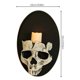 thumbnail image 5 of Portavelas De Calavera, Diseño Ligero De Terror, Resistente A La Corrosión, Mano De Obra Exquisita, Decoración De Pared, Decoración De Halloween Para El Hogar Methold HA013646-00, 5 of 6