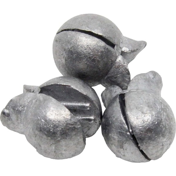 South Bend Removable Split Shot Sinker Fishing Weights Terminal Tackle, #3, 12-pack
