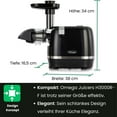 thumbnail image 4 of Extractor de masticación lenta Juicer Omega H3000R, 150 W, color negro, 4 of 5