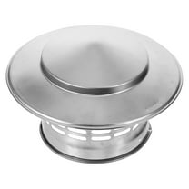 HOMEMAXS Stainless Steel Chimney Cap for Rooftop and Stove Flue Protection in Silver Color 8.5 inches