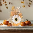 thumbnail image 5 of Harvest Berry Pumpkin Decor - Plastic Farmhouse Centerpiece Thanksgiving Tabletop Decoration Fall Shelf Display Seasonal Gift Accent(A), 5 of 8