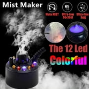 ONHUON  Mist Maker Smoke Fog Machine Color Changing Party Prop With 12LED