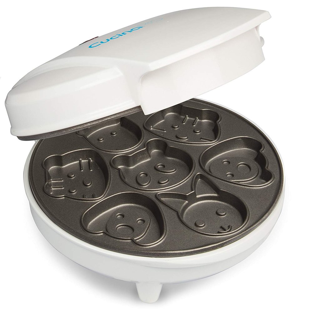 CucinaPro Animal Mini Electric Nonstick Waffle Maker Makes 7 Fun