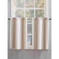 thumbnail image 3 of Tier Curtains 45 Inches Long, Khaki White Ombre Window Treatment Curtain Drapes, Modern Abstract Art Farmhouse Gradient Small Curtain Drapes for Bathroom Laundry Room, 27.5"x45", 2 Panels, 3 of 7