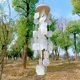 thumbnail image 3 of Campanas colgando campana decoración al aire libre colgante de pared para pared Patio Café Blanco Zulema Campana de viento al aire libre, 3 of 8