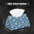 thumbnail image 6 of Goofa Poodle Dog Pattern Triangle Square Tissue Box Cover, Modern PVC Leathe Facial Paper Holder,Decorative Holder/Organizer for Bathroom Vanity Countertop, 6 of 9