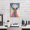thumbnail image 3 of Epic Graffiti 'Deer Splash Colors' by Ivan Negrete, Canvas Wall Art, 12"x18", 3 of 8