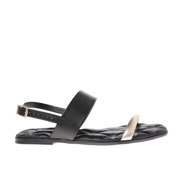 Sandalias Paulette color negro acojinadas con detalle dorado 26.0 Dorothy Gaynor Sandalias Paulette color negro acojinadas con detalle dorado 26.0