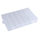 thumbnail image 1 of Caja organizadora de plástico ANGGREK contenedor de almacenamiento de joyería ajustable 36 ranuras transparente, 1 of 8