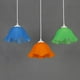 thumbnail image 4 of Lámpara colgante de moda en forma de flor, lámpara colgante sin pera para comedor. Verde, 4 of 9