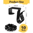thumbnail image 2 of Cantter Clips ApeBest para colgar luces exteriores, 50 unidades, metal negro, 2 of 6