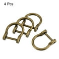 thumbnail image 3 of 23mm U Shape Horseshoe D-Rings Zinc Alloy Electroplated Bronze Tone 4 Pack, 3 of 5