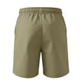 thumbnail image 3 of Iaqnaocc 4th Of July Shorts Men Independence Day USA Flag Mens Shorts Casual Drawstring Athletic Baggy Elastic Beach Shorts for Men With Pockets Army Green 3XL, 3 of 3