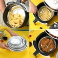 thumbnail image 3 of 20 PCS Set Reusable Aluminum Foil Air Fryer Liners, 8In Oil-Proof Aluminum Foil Tin Box with Non-Stick Round Design, for Baking Cooking in Air Fryers, 3 of 7