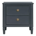 thumbnail image 2 of Furniture of America Maui Modern French 2-Drawer Adult Nightstand, Blue, 2 of 17