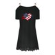 thumbnail image 4 of Puntoco Vestido De Manga Corta Con Cuello En V, Vestido De Fiesta Estampado Sexy Con Hombros Descubiertos Y Manga Corta Con Cuello En V Para Mujer Color Xxl, 4 of 5