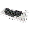 thumbnail image 3 of Teclado mecánico RGB de 61 teclas, teclado inalámbrico de 3 modos, accesorios de computadora, 3 of 6