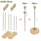 thumbnail image 4 of Juego de 6 Candelabros para Velas de Metal, Portavelas para Velas Cilíndricas de 3/4 Pulgada, Porta Velas Decorativos para Mesa, Adecuados para Bodas, Propuestas, Festivales, Fiestas., 4 of 7