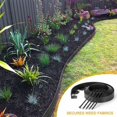 Flexible Plastic Lawn Edging with 15 Garden Stakes, Garden Edging