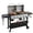 Combo Gas Grill & Black, variant on Flintex 6-Burner Propane Gas Grill Griddle Combo, 2-in-1 Dual Outdoor BBQ with Porcelain-Enameled Cast Iron Grates & Cast Iron Griddle, Stainless Steel Lids for Backyard Cooking