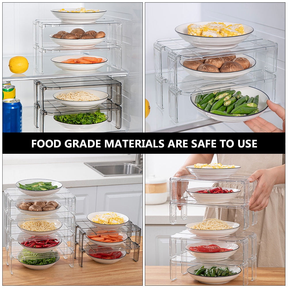 KHBUAB 2Pcs Detachable Refrigerator Storage Shelf Storage Rack for Home Kitchen Accessories
