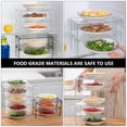 thumbnail image 4 of HEANUJJ 2Pcs Superimposable Transparent Storage Shelf for Home Kitchen Refrigerator Use, 4 of 7