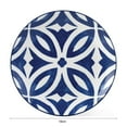 thumbnail image 5 of Mainstays Glazed Blue Pattern Round Stoneware Salad Plate, 7.5”, 5 of 5