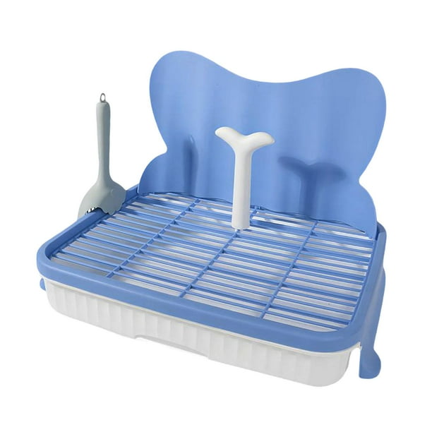 Inodoro para perros con rejilla antideslizante, limpieza rápida, resistente y con protección a prueba de fugas. 47 cm Azul 14 mm
