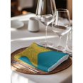 thumbnail image 6 of Starfish Mandalas Cloth Napkins Set of 8 Reusable Dinner Napkins, Boho Modern Orange Blue Stripe Cocktail Napkin Washable Table Napkins for Wedding/Holiday Party/Baby Shower 20"x20", 6 of 7