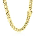 thumbnail image 3 of 7.5mm 14k Yellow Gold Semi Solid Miami Cuban Chain Size 24 inches, 3 of 4