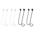 thumbnail image 1 of Cuerda antipérdida de silicona para auriculares bluetooth 4pcs - 2 blancos + 2 negros MFZFUKR CPB-DE-WX611-3, 1 of 5