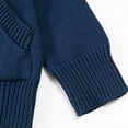 thumbnail image 7 of Cardigan Toddler Girl Uniform 5t Casual Long Sleeve Cotton Zip Up Sweaters Fashion Jacket Knit School Kids Clothing Navy 4 Years, 7 of 7