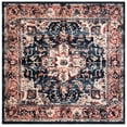 thumbnail image 2 of SAFAVIEH Charleston Zharko Floral Area Rug, Navy/Red, 5' x 5' Square, 2 of 11