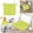 Yellow-CQ34, variant on Square Tie-On Chair Pads with Straps 15.7IN Thickened Polyester Seat Cushions for Dining Chairs, Patio Stools, Outdoor Bistros, and Indoor Home Use
