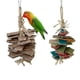 thumbnail image 2 of Juguete de concha de papel para masticar pájaros, loro pequeño, colgante, juguete Molar para jaula, 2 of 5