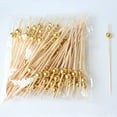 thumbnail image 6 of Jahhsay® Gold Pearl Cocktail Picks, Bamboo Appetizer Toothpicks R1P7, 6 of 6