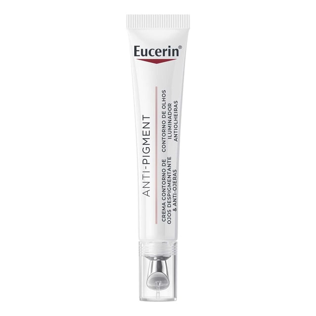 Eucerin Anti-Pigment Crema Contorno de Ojos (15ml) Anti Ojeras con aplicador metálico con sensación