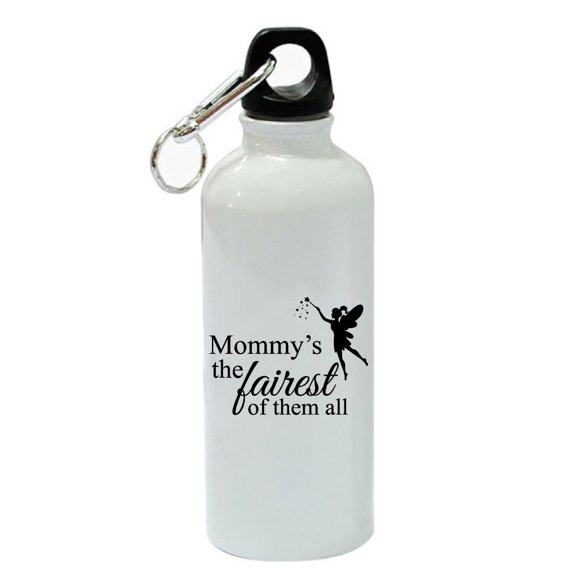 Mommy's The Fairest Of Them All White Aluminum Sports 20 oz Water Bottle
