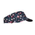 thumbnail image 2 of Yiaed Cherry Blossoms Print Sport Sun Visor Hats Adjustable Empty Top Baseball Cap Cotton Ball Caps for Women and Men, 2 of 5