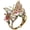 Gold B, variant on Butterfly Floral Rings for Women Enamel Open Adjustable Stainless Steel Cubic Zirconia Vintage Elegant Hollow Out Pink Flower Dainty Personalized Gift Jewelry Silver Plated C