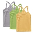 thumbnail image 5 of Zpanxa Girls Tank Tops Fashion Cute Solid Color Soft Sleeveless Camisole Crew Neck Y-Back Racerback Cotton for Summer, 5 of 9