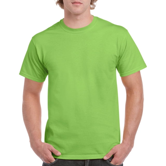 Gildan Mens Heavy Cotton T-Shirt, M, Lime